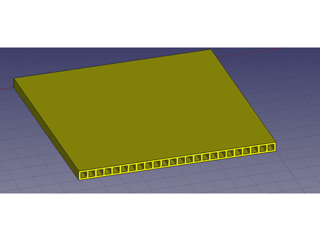 Corrugated plastic sheet 3d model