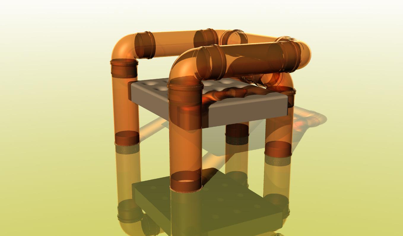 Super Mario Chair Pipe  3d model