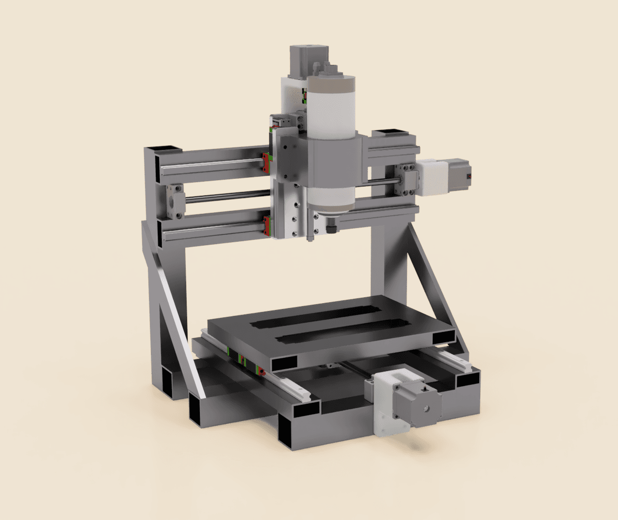 Compact DIY CNC (Mostly metal) 3d model