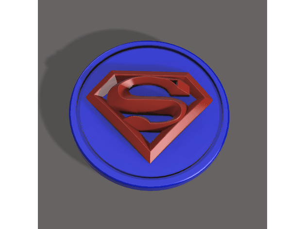 Superman Coin 3d model