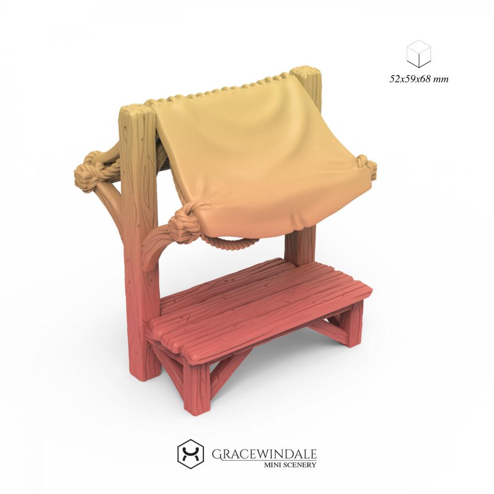 Canopy Market Stall 3d model