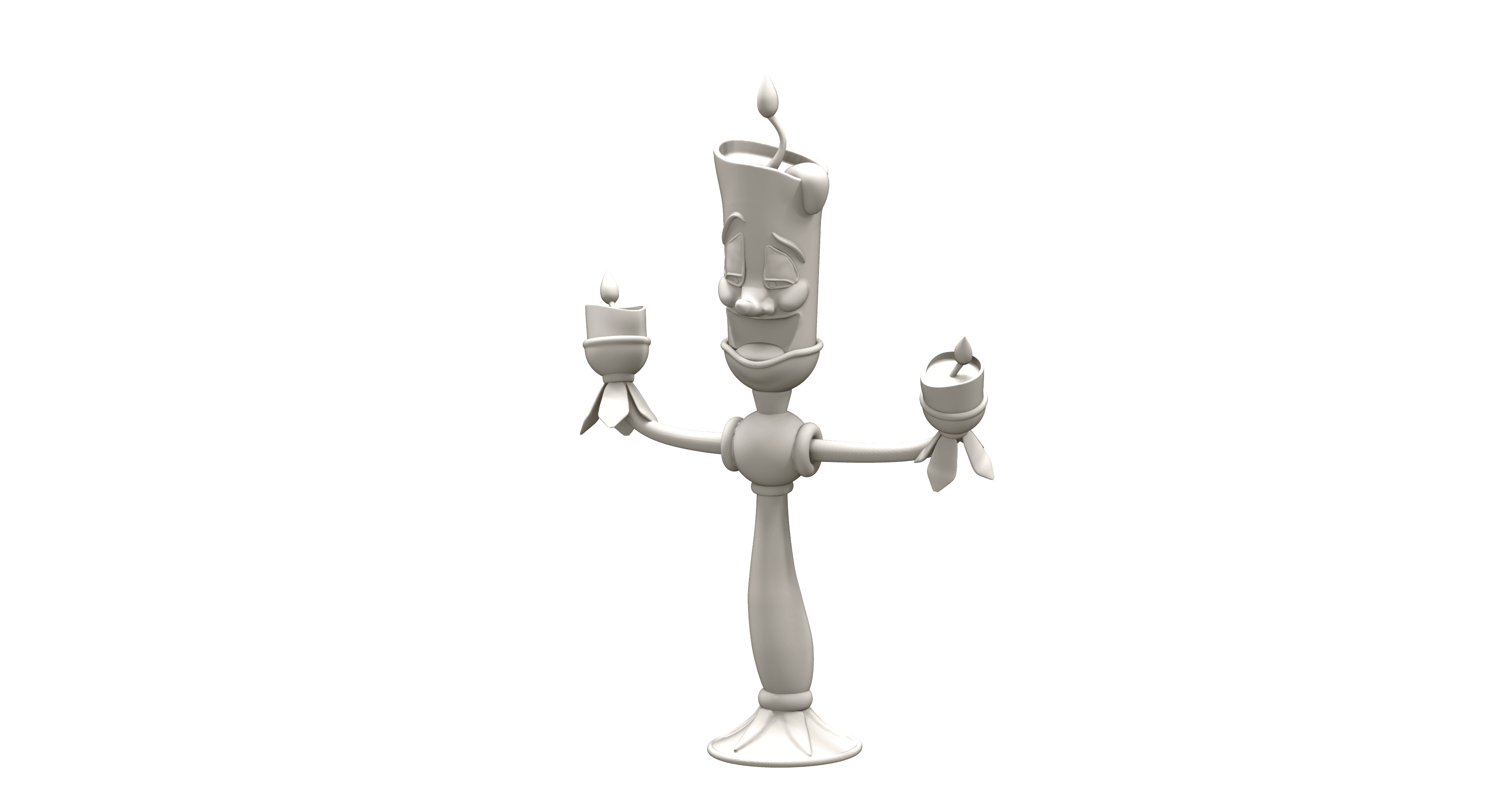 Lumière from Beauty and the Beast - fan art 3d model