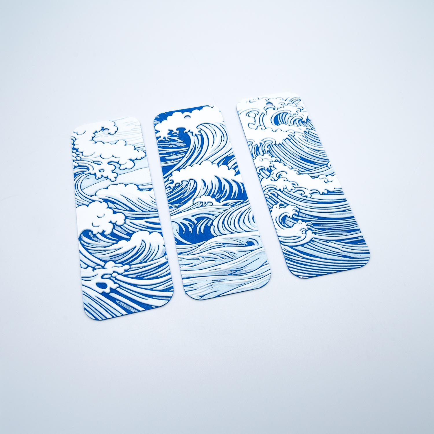 Wave Bookmarks 3d model