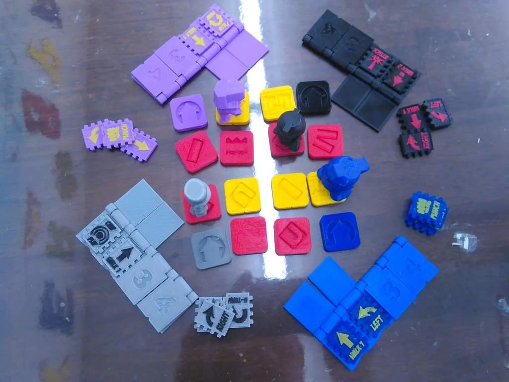 Bot Blitz Big Brute Battery Bit Battle 3D Printed Stragegy Game 3d model