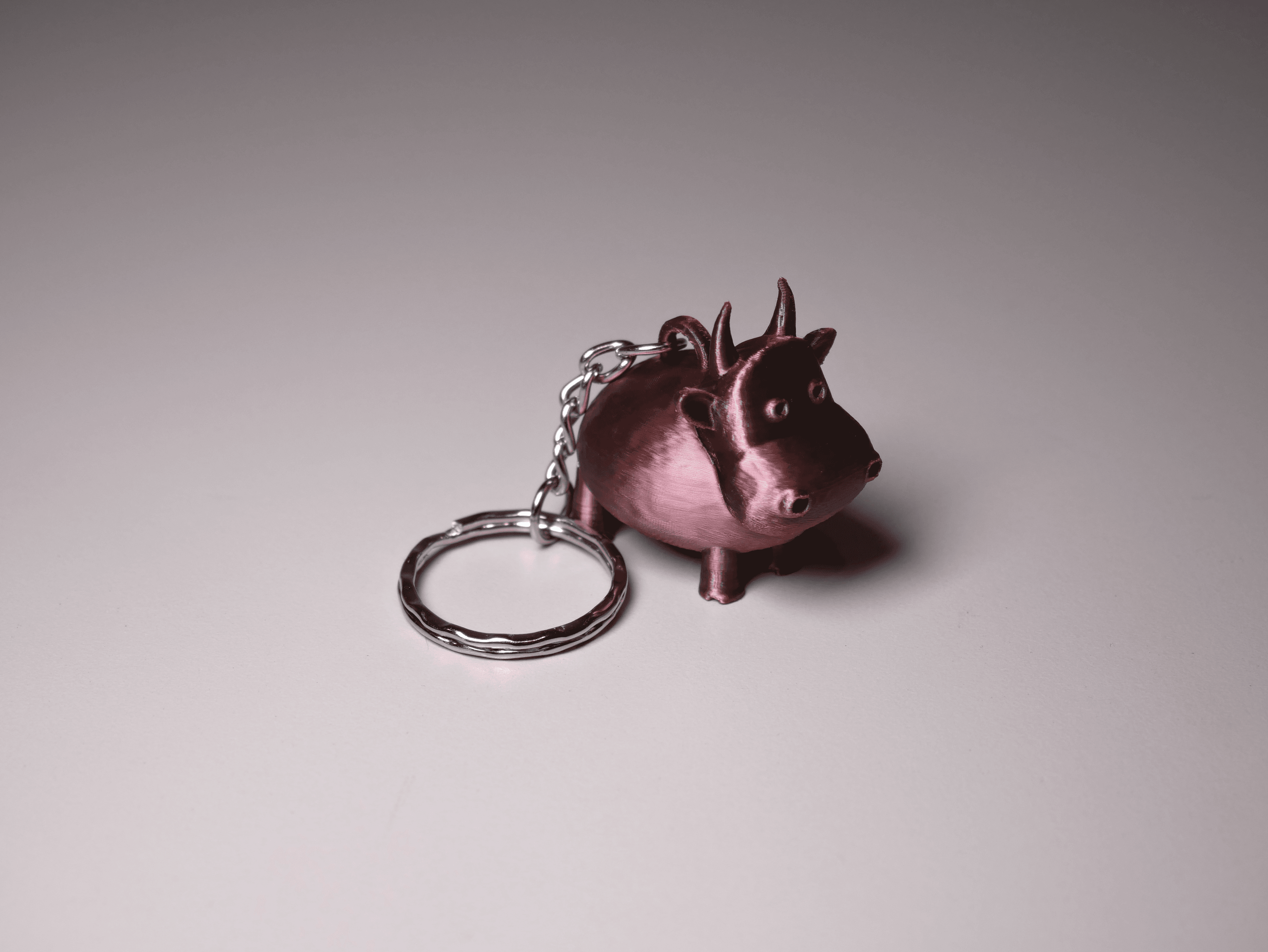 Tiny Cow Keychain 3d model