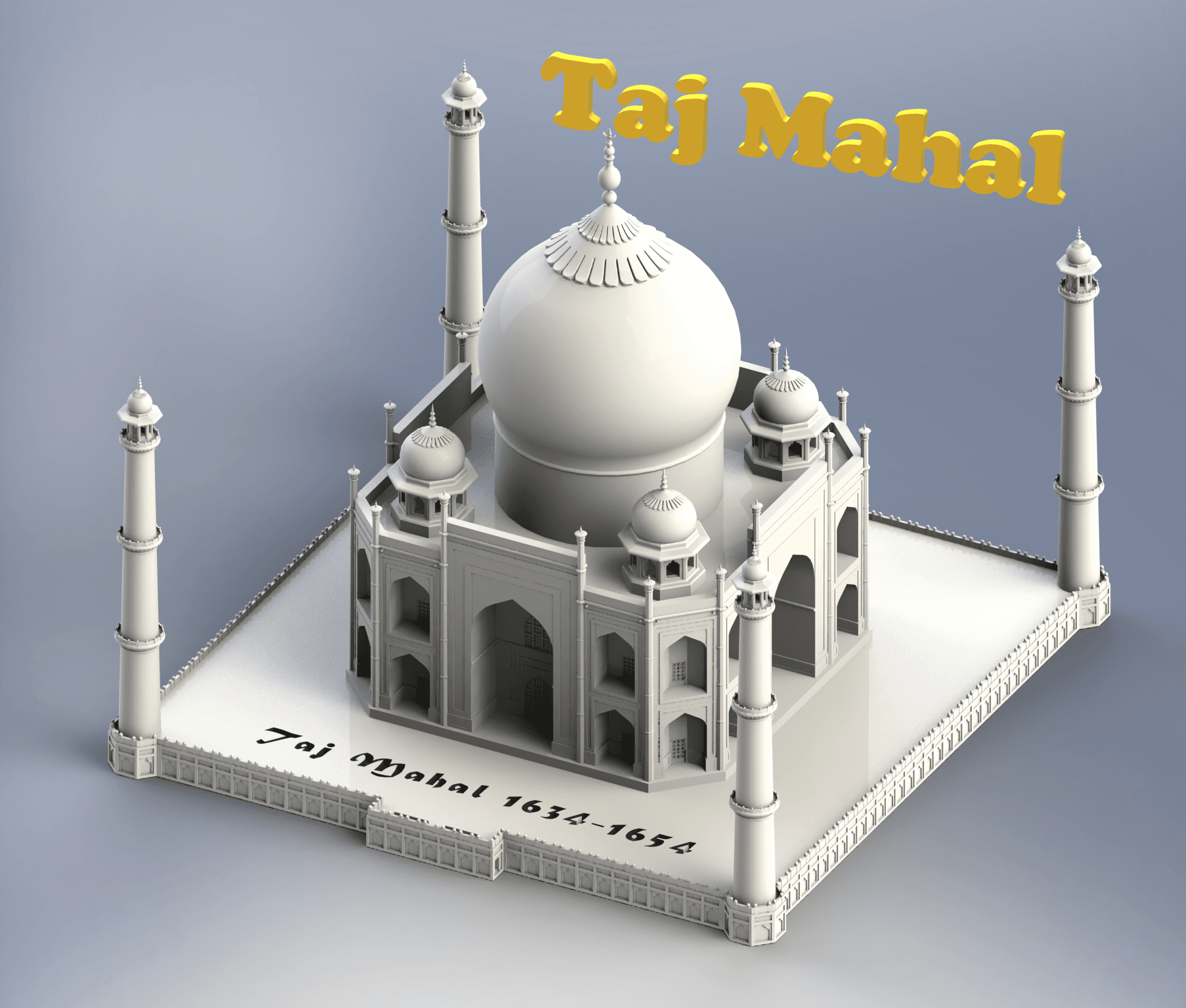 Taj Mahal 3d model