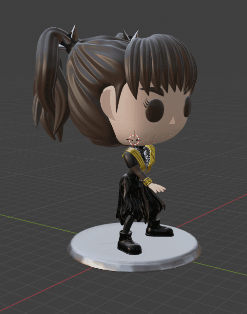 Babymetal Moametal Funko style 3d model