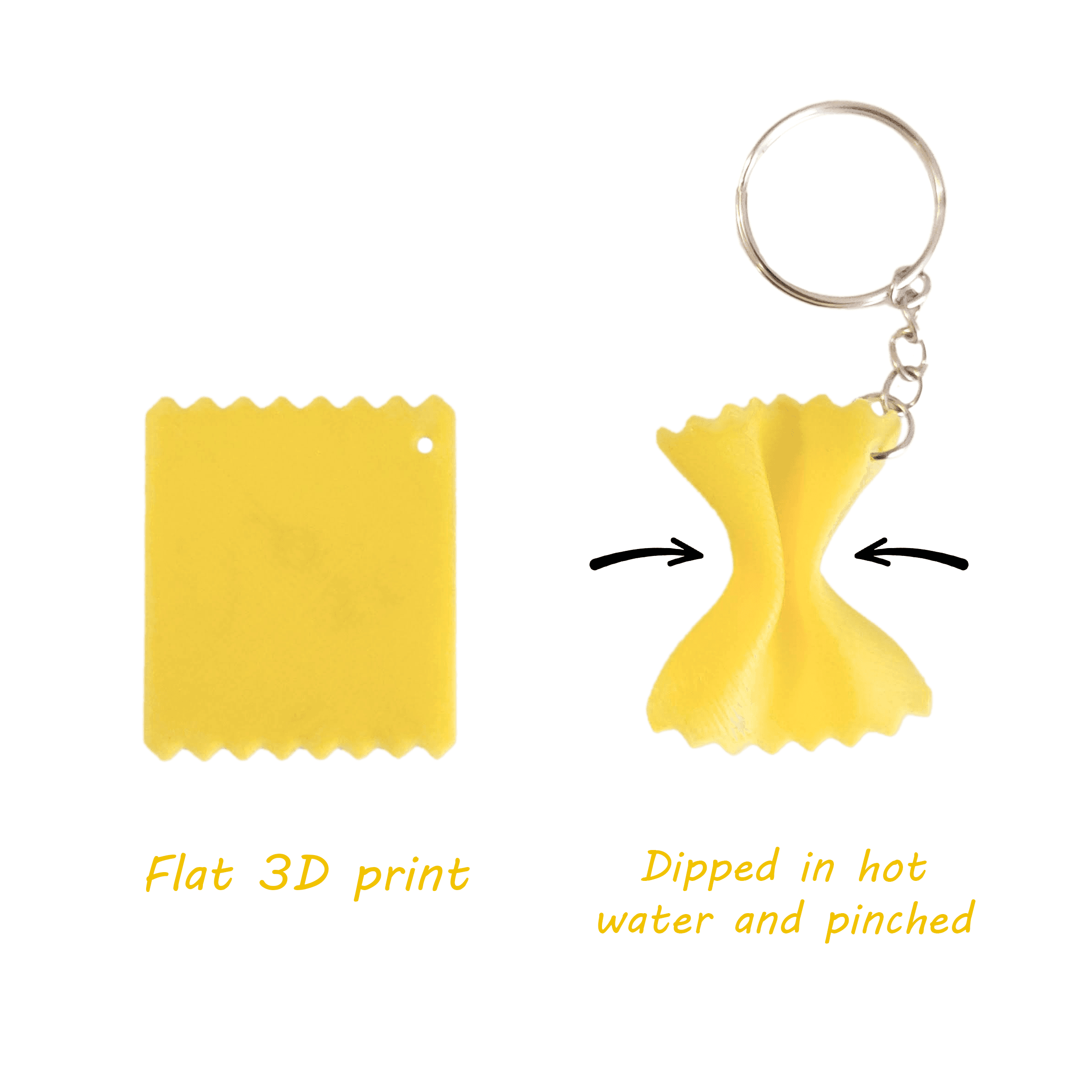 Pasta Keychains / Earrings 3d model