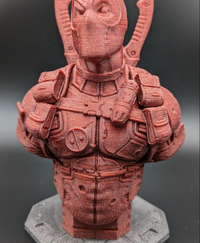 Deadpool bust (Remastered Supportless Edition) (fan art) 3d model