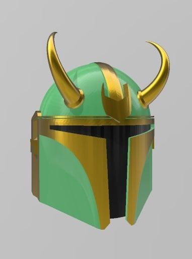 Another Loki Mandalorian Helmet 3d model