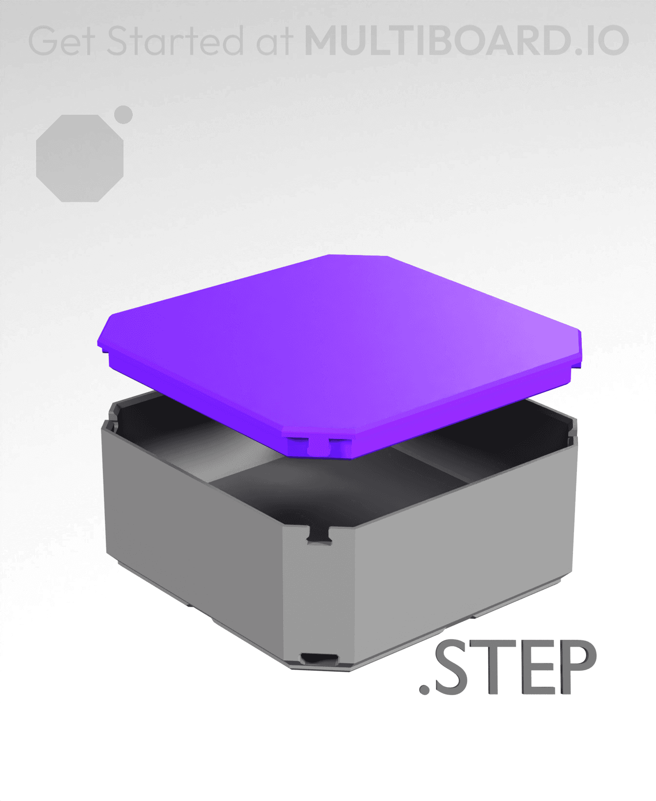 1x1 - Multibin Top - STEP Remixing File 3d model