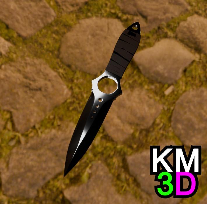 Skeleton knife CSGO 3d model