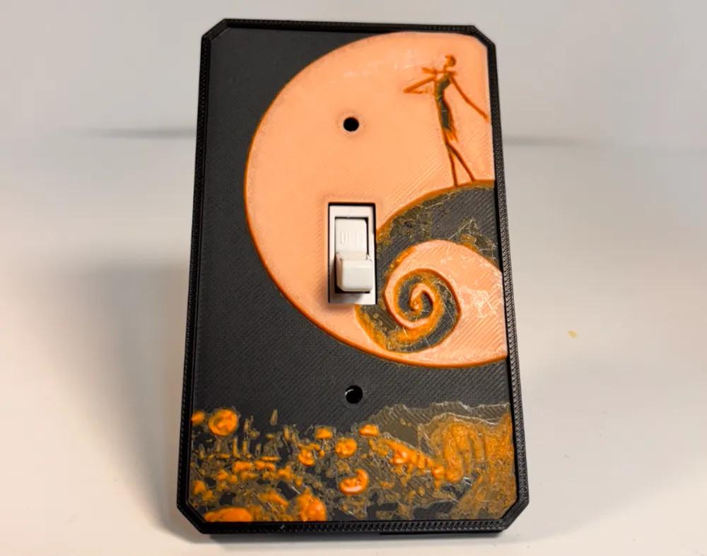 Nightmare Before Christmas Light Switch Hueforge 3d model