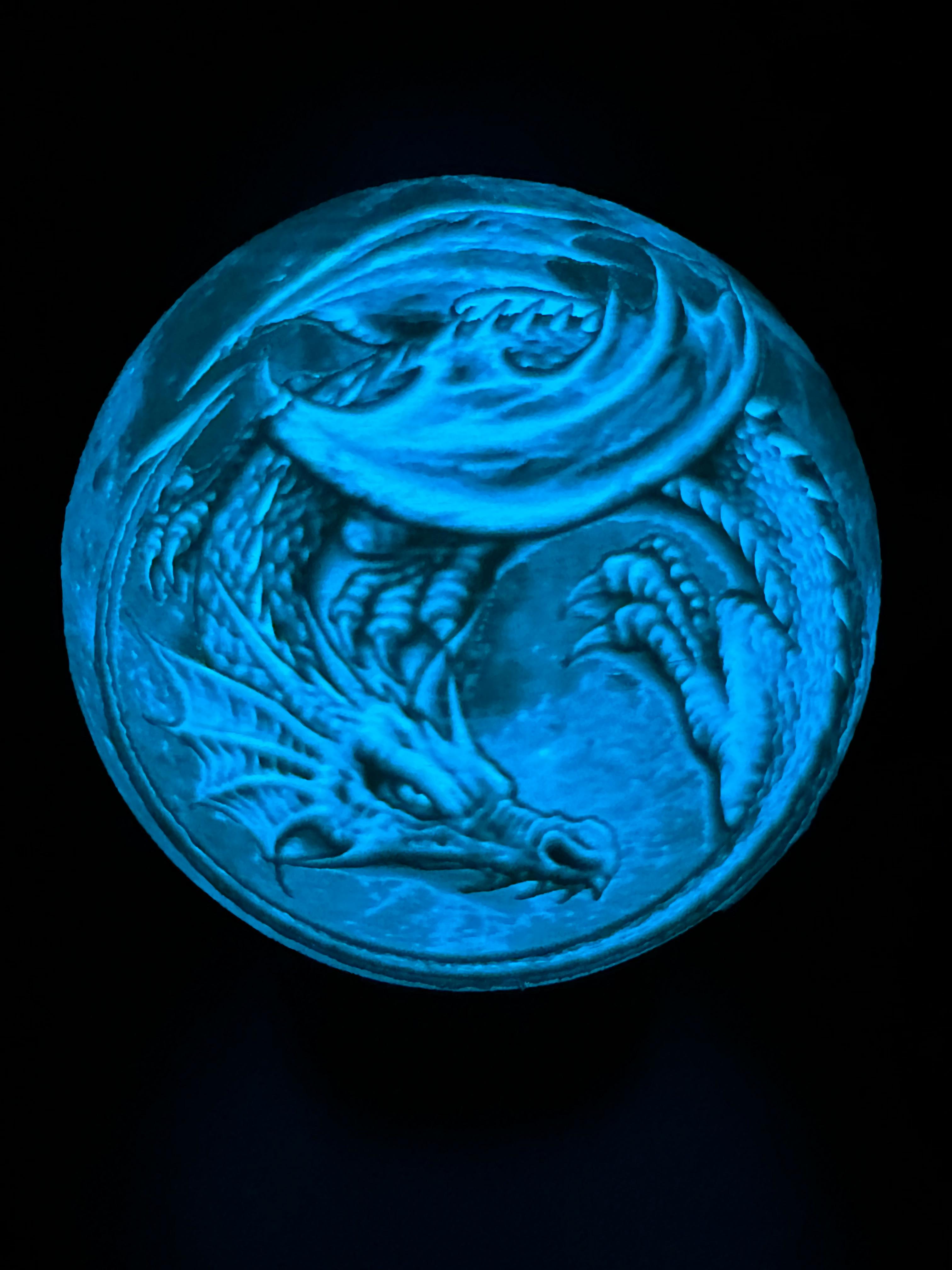 Moon Dragon Lamp 3d model