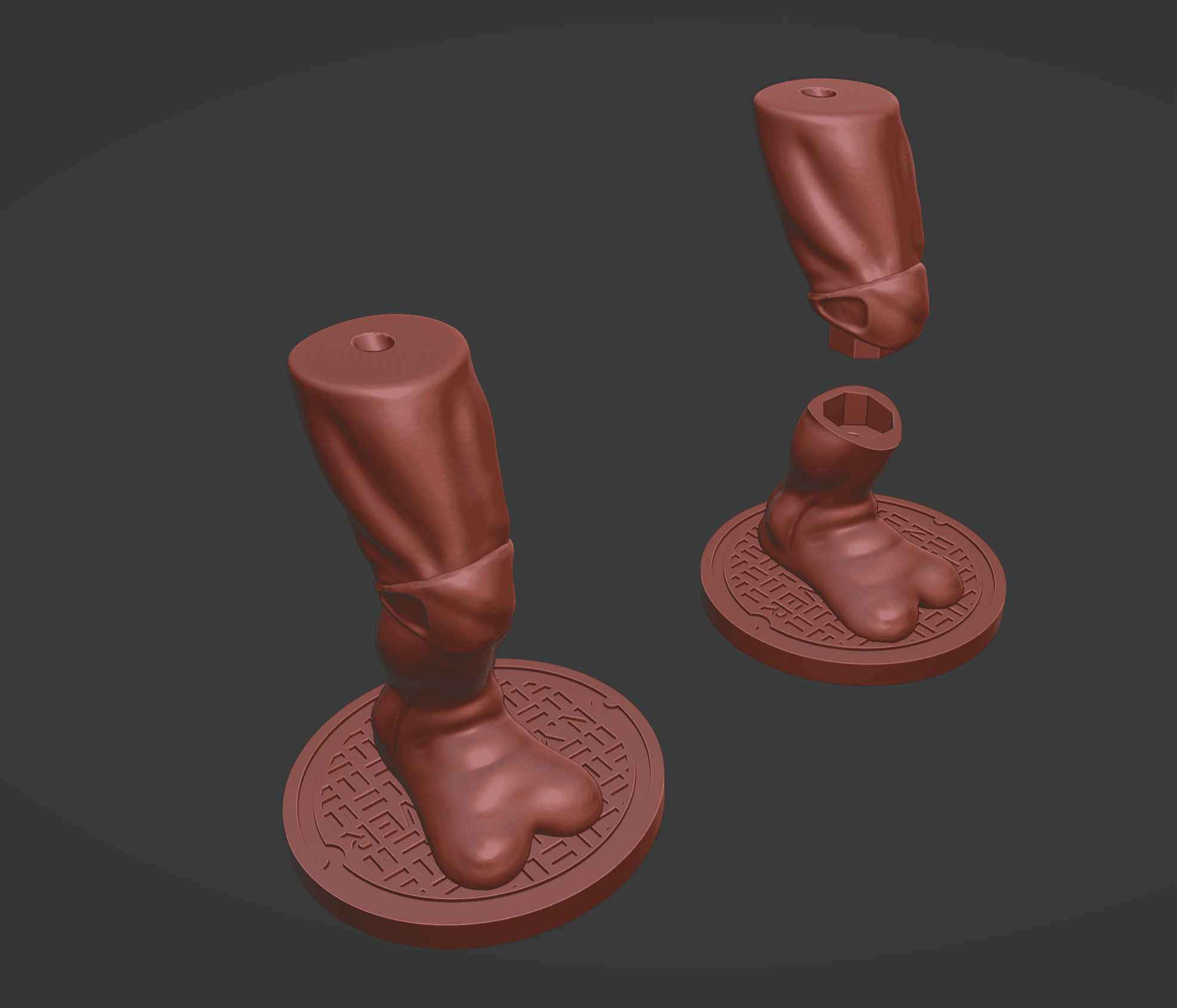 Ninja Turtle Leg Lamp V2 3d model