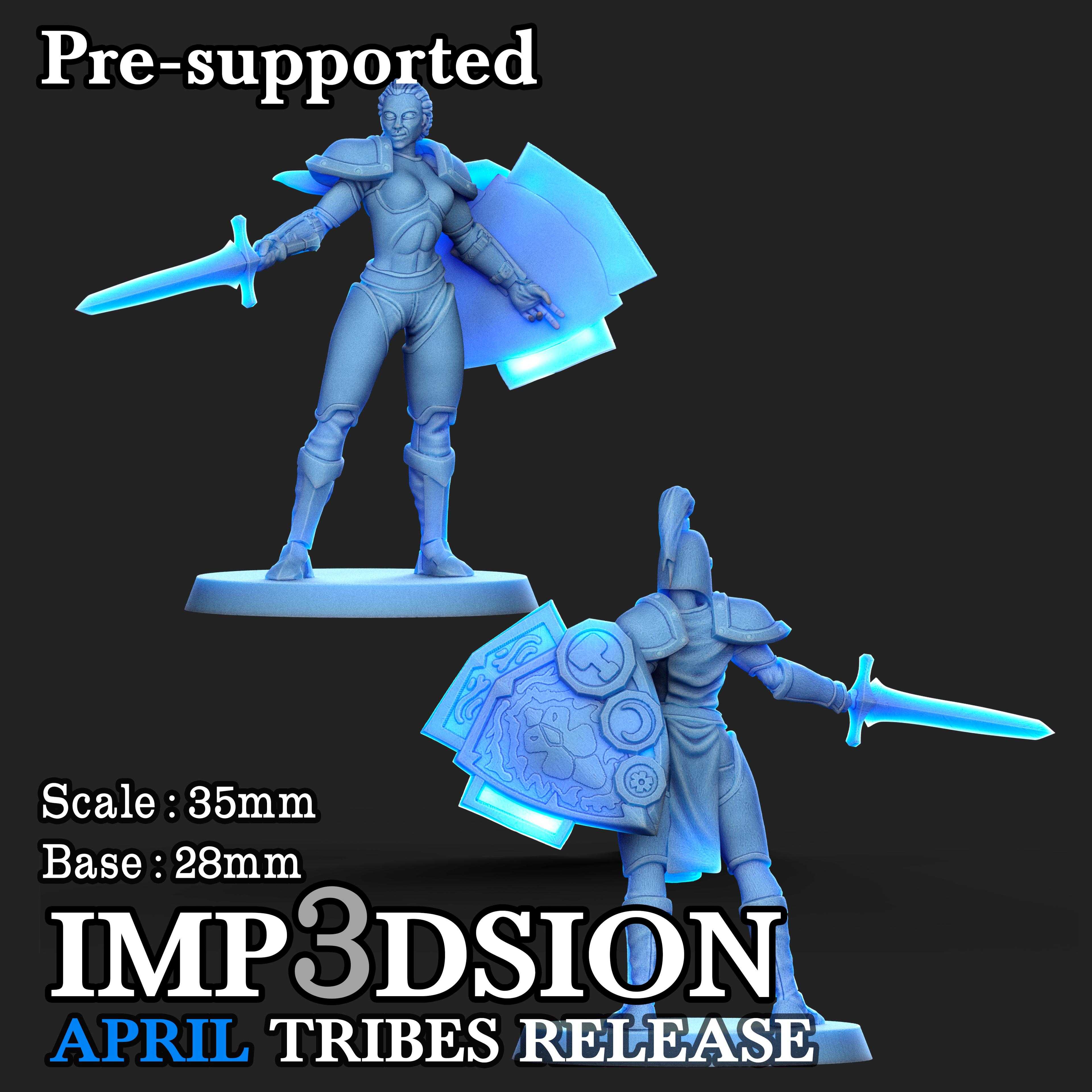 Storm Guard 04, Pack 2 miniatures 3d model