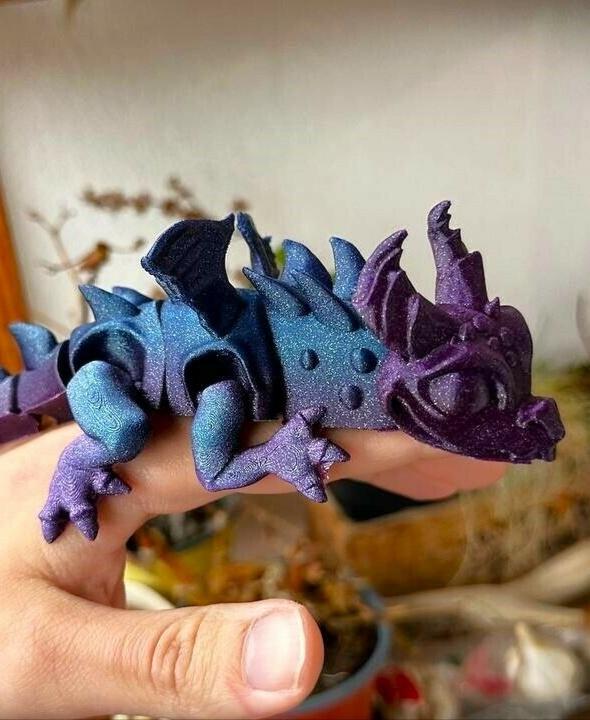 Articulated Cute Dragon 3d model