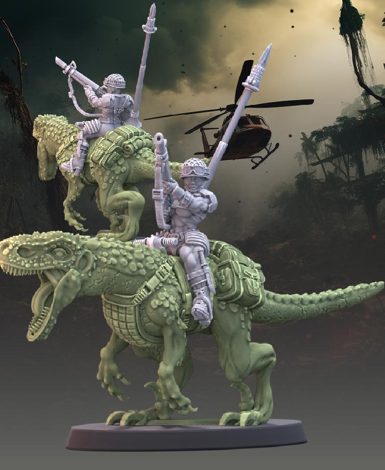 Dino Riders 3d model