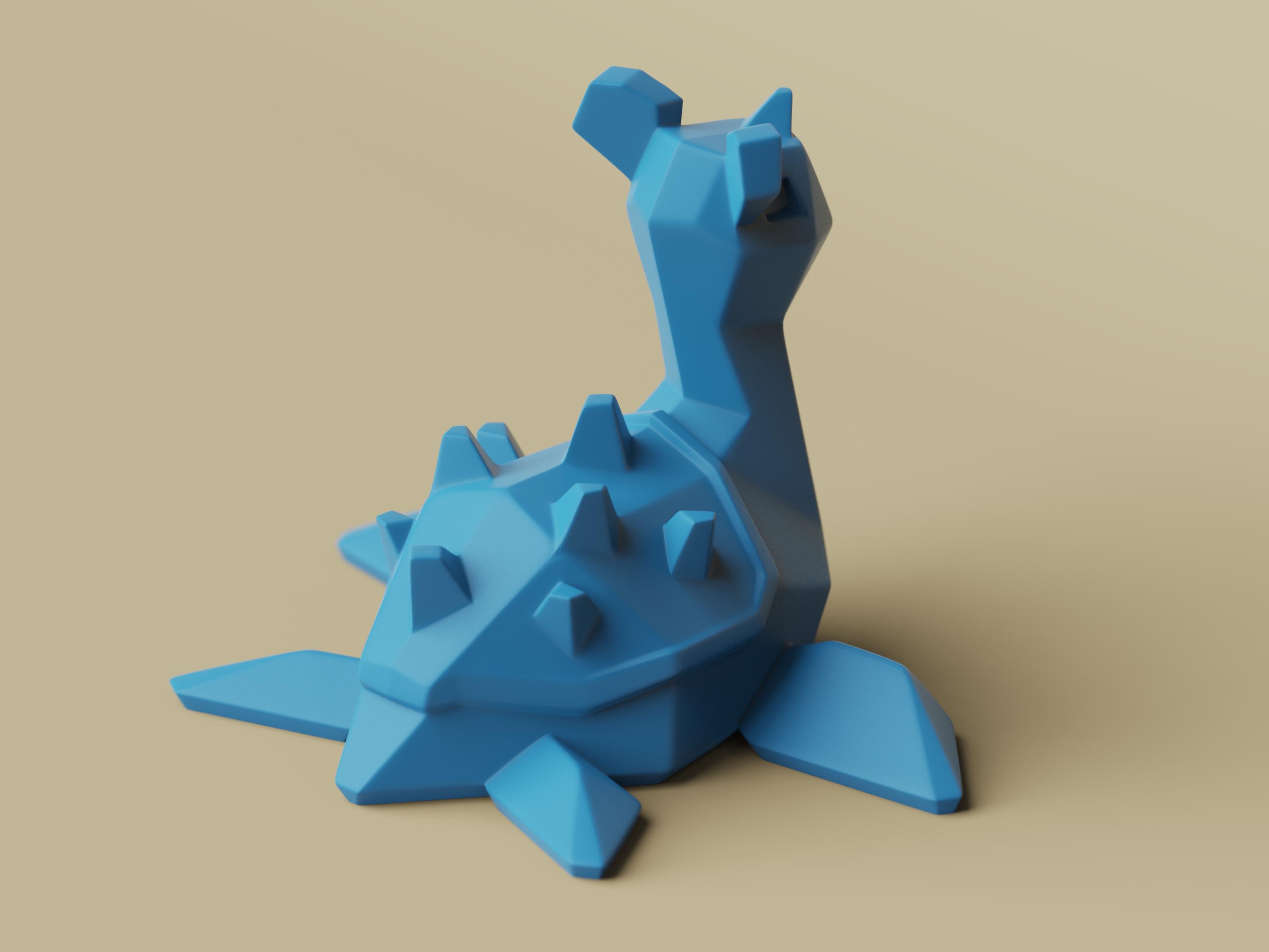 Low-poly Lapras 3d model