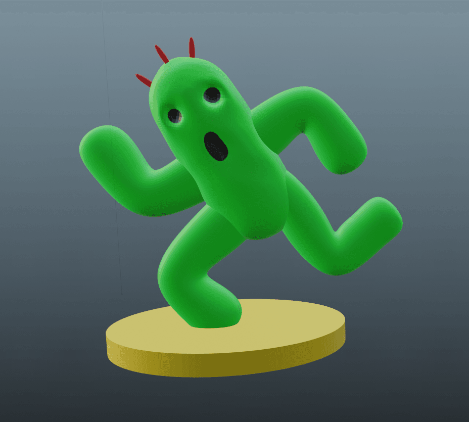 final fantasy cactuar 3d model