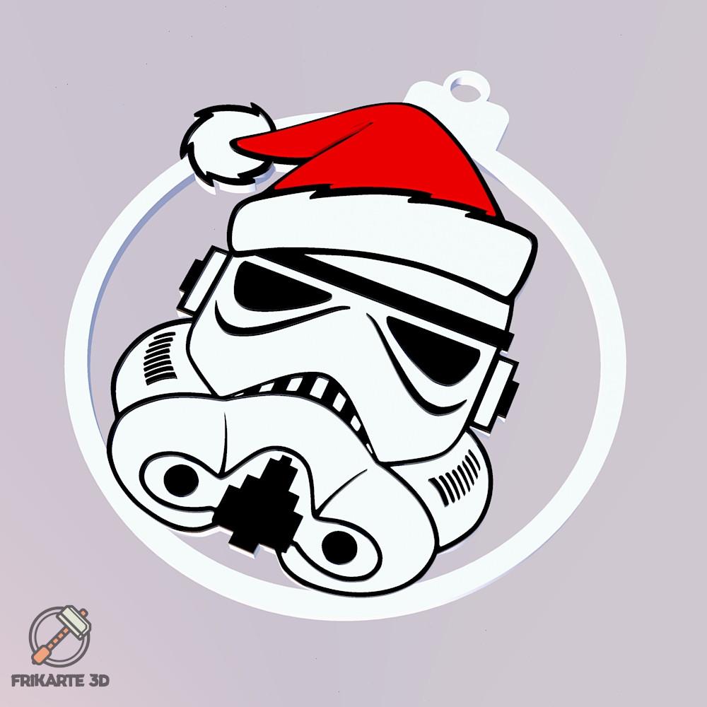 Stormtrooper Christmas Tree Decoration 3d model