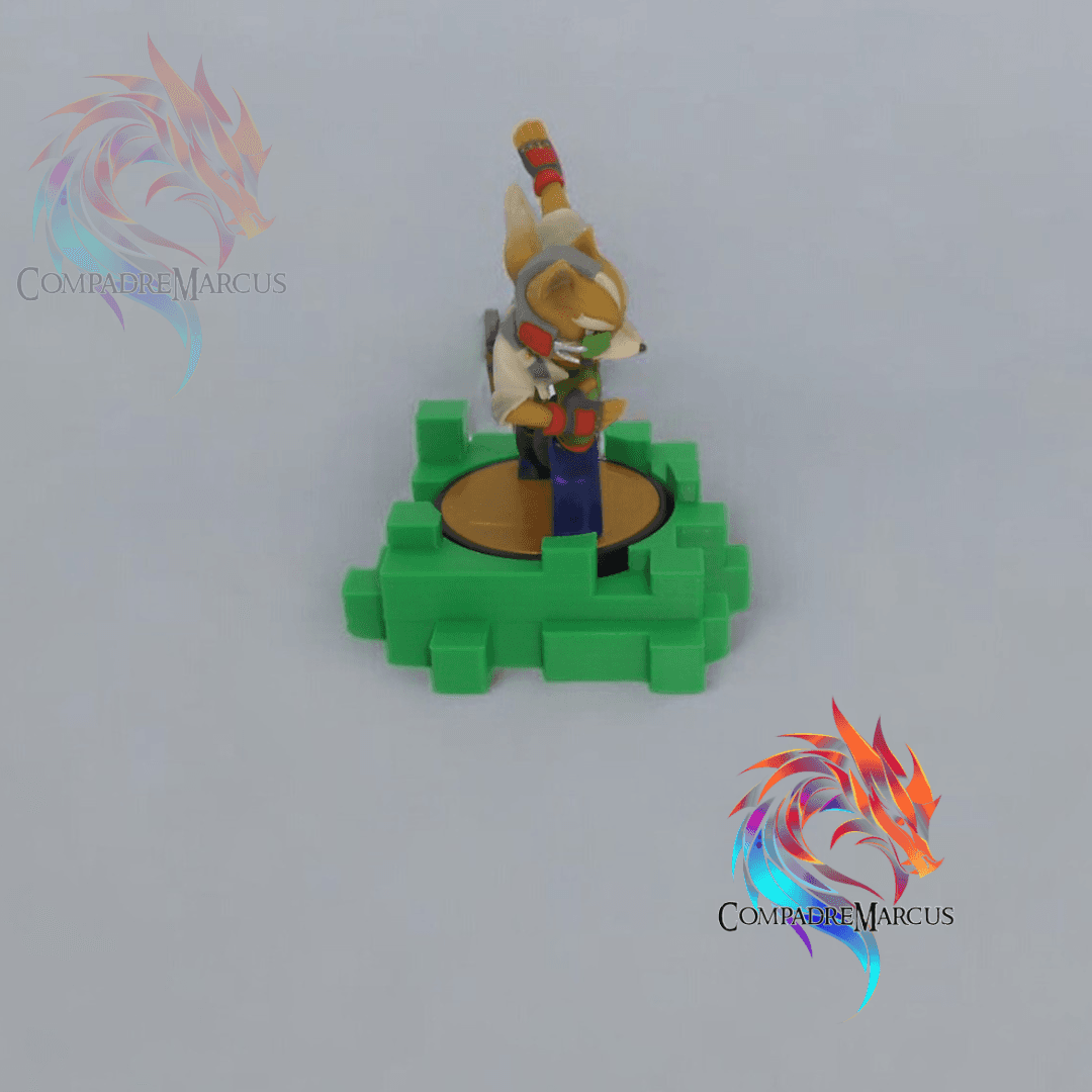 Amiibo pixel display / No supports 3d model