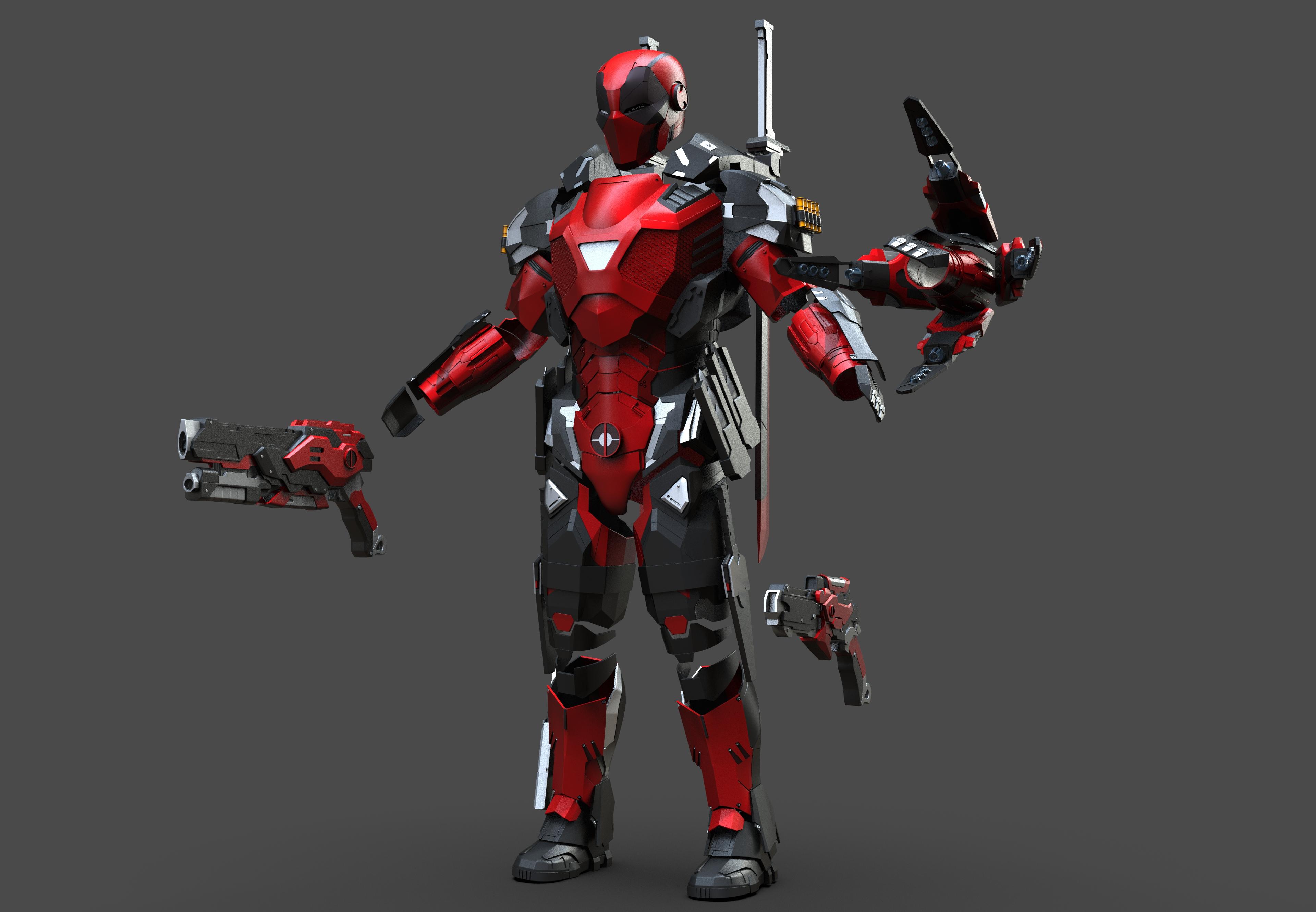 Deadpool Armor 3d model