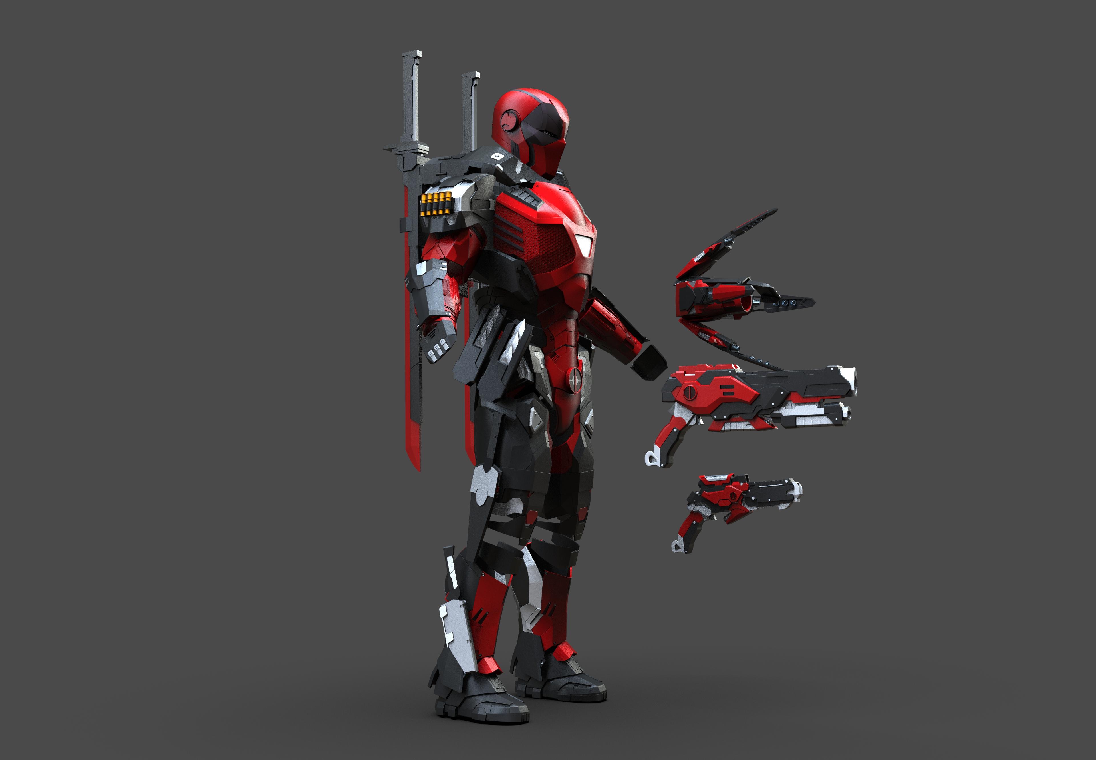 Deadpool Armor 3d model