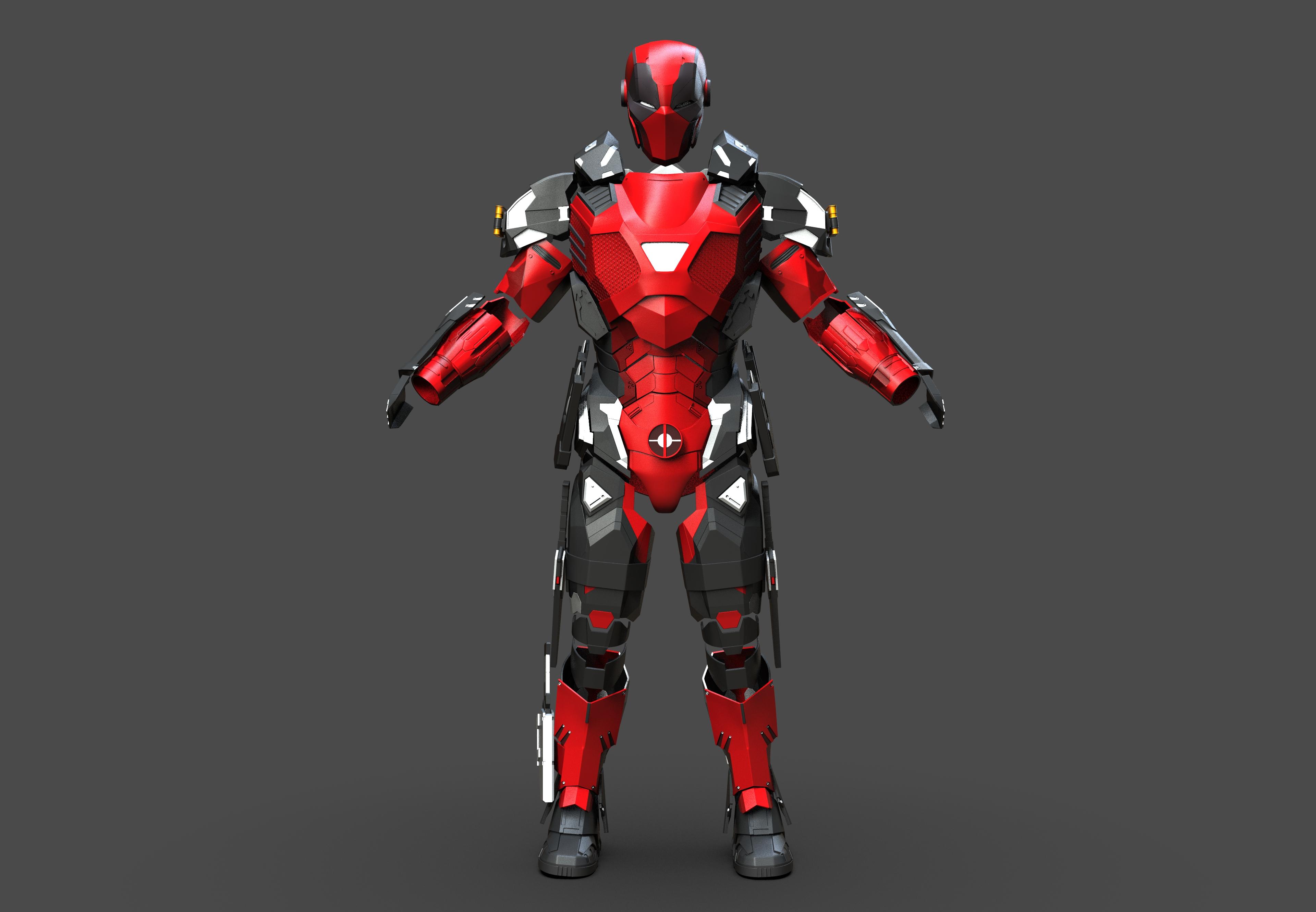 Deadpool Armor 3d model