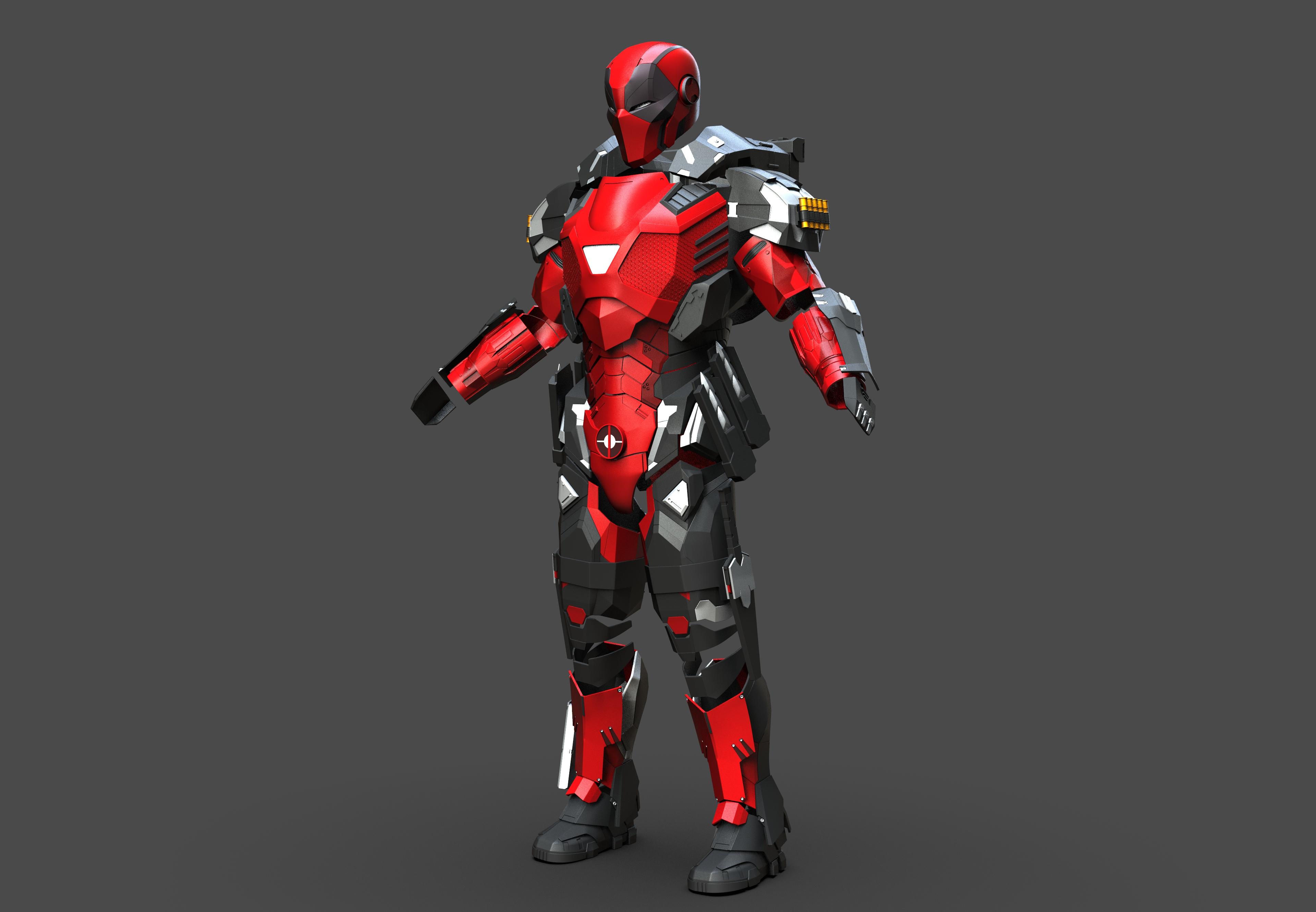 Deadpool Armor 3d model