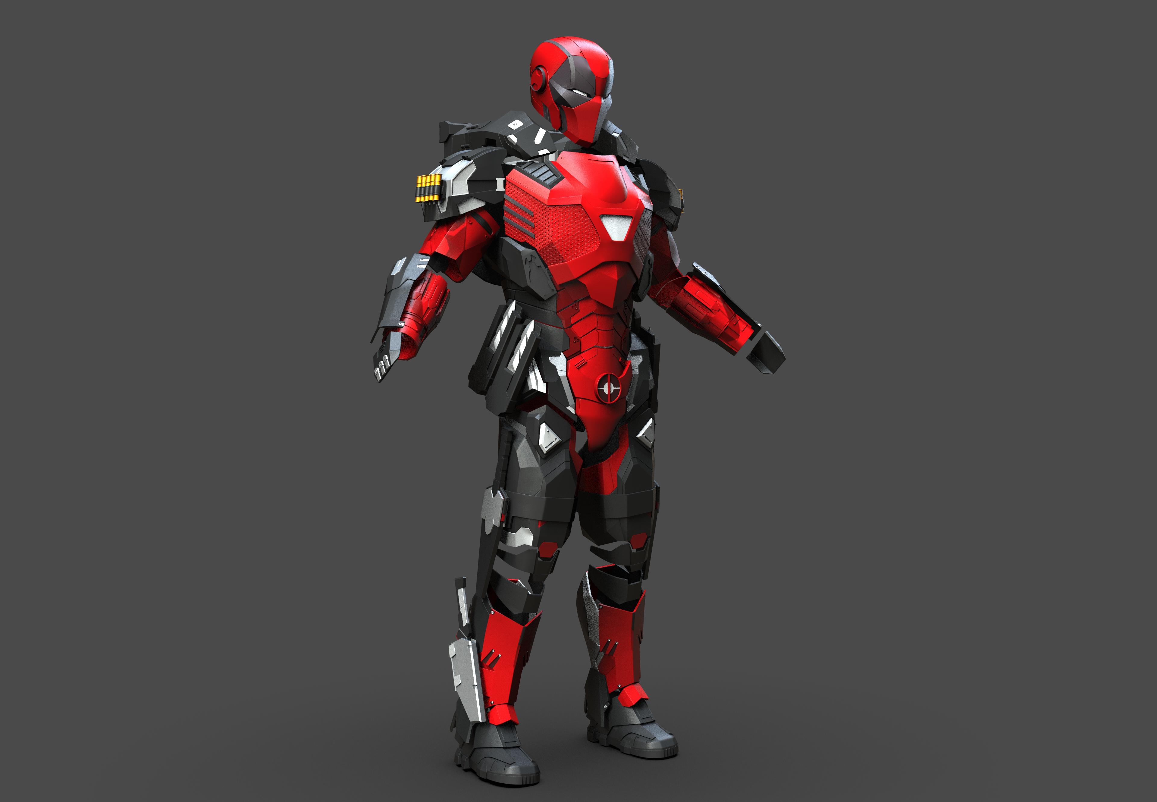 Deadpool Armor 3d model