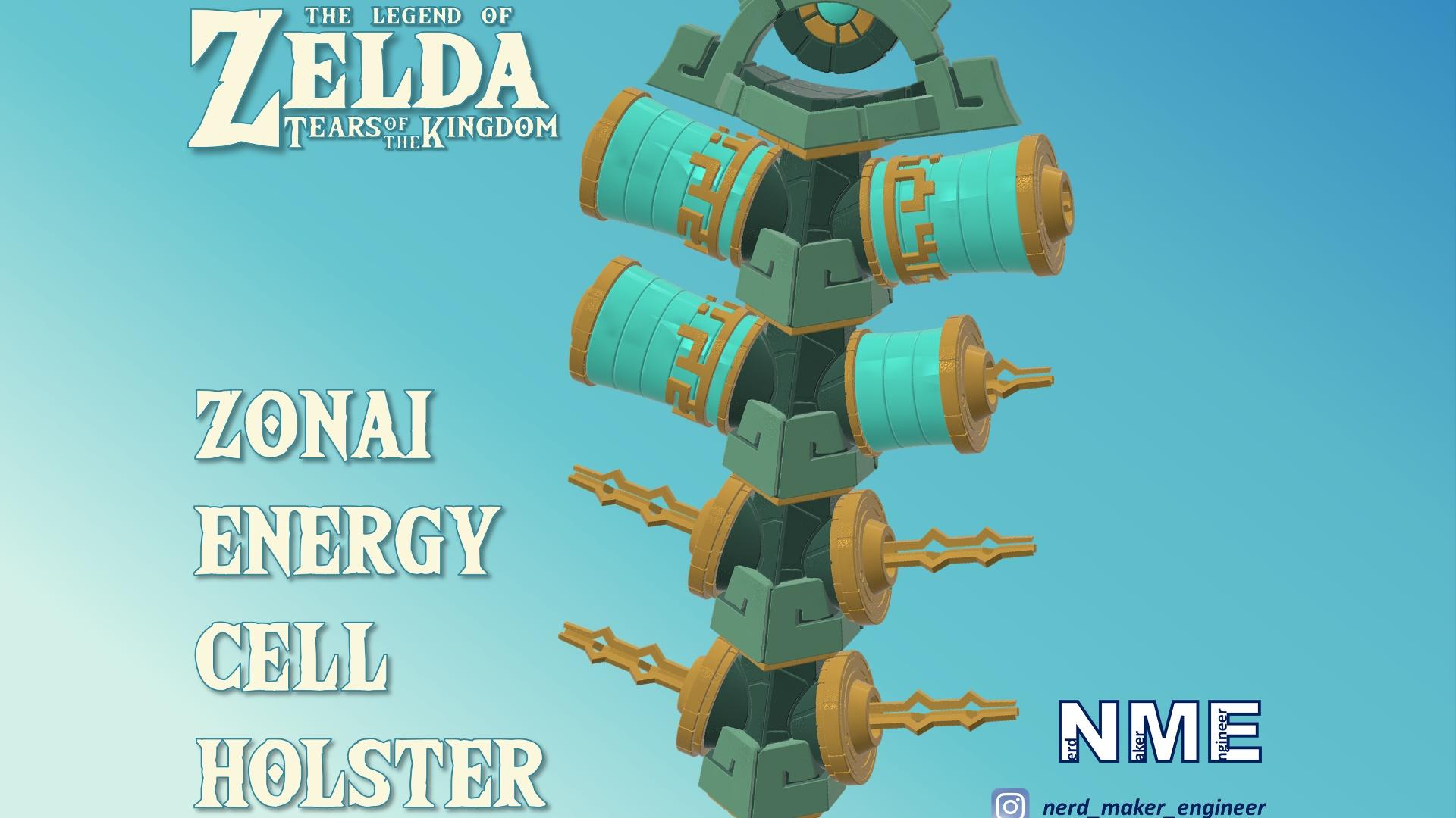 Zonai Energy Cell Holster - Zelda Tears of the Kingdom - Life Size 3d model