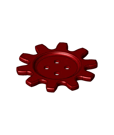 Gear Button 3d model