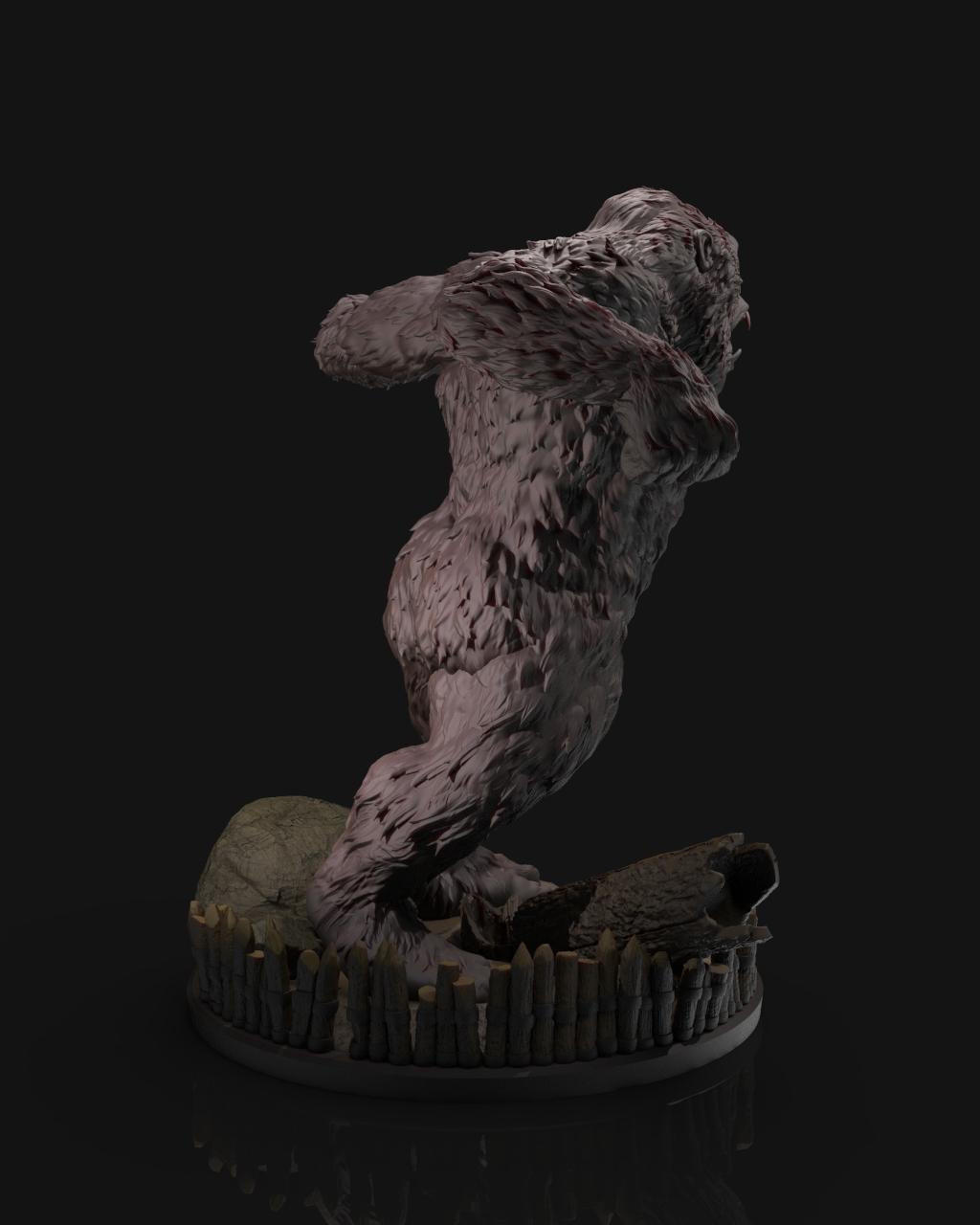 Kong Statue 3d model