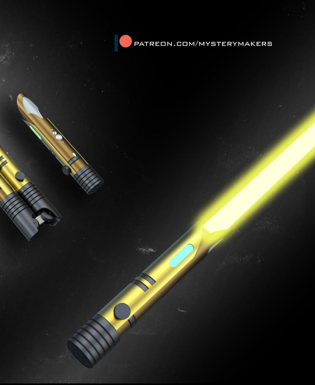 Jedi Temple Guard lightsaber - functional 3d model