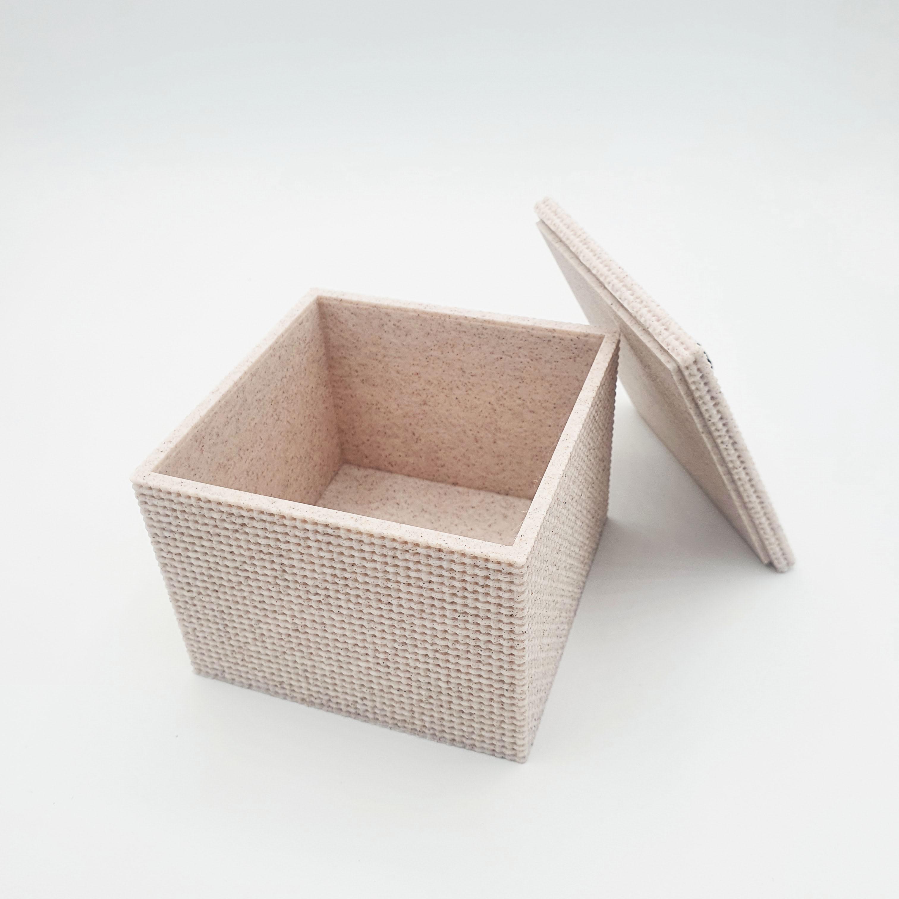 WOVEN BOX CONTAINER DECORATIVE STORAGE 3d model