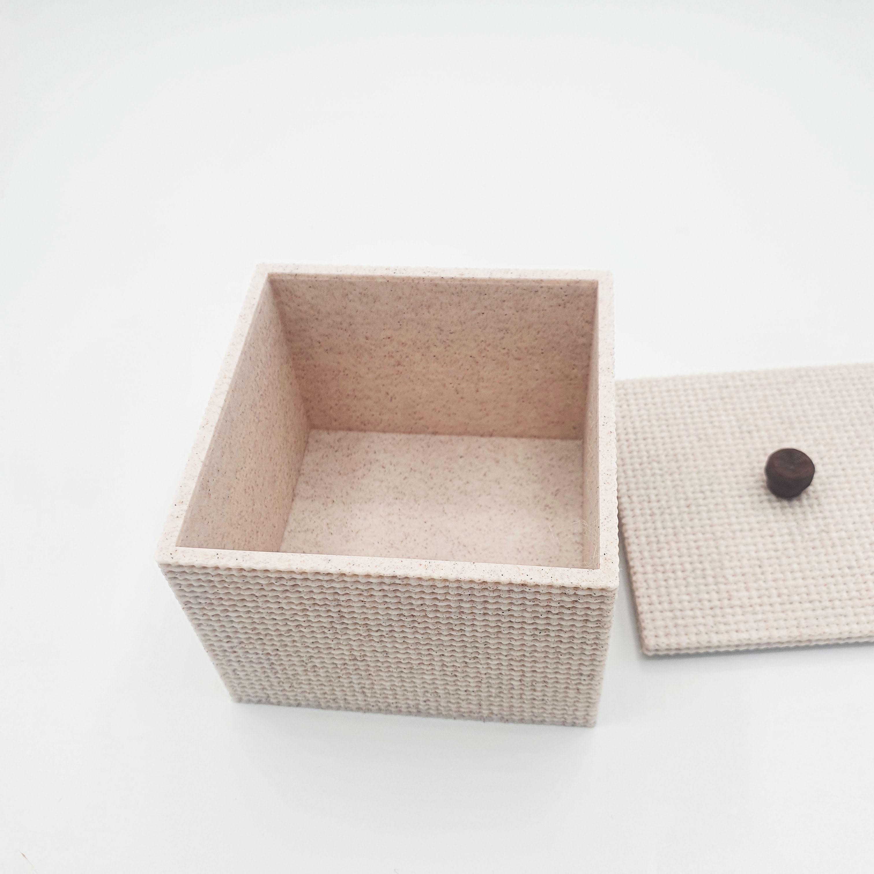 WOVEN BOX CONTAINER DECORATIVE STORAGE 3d model