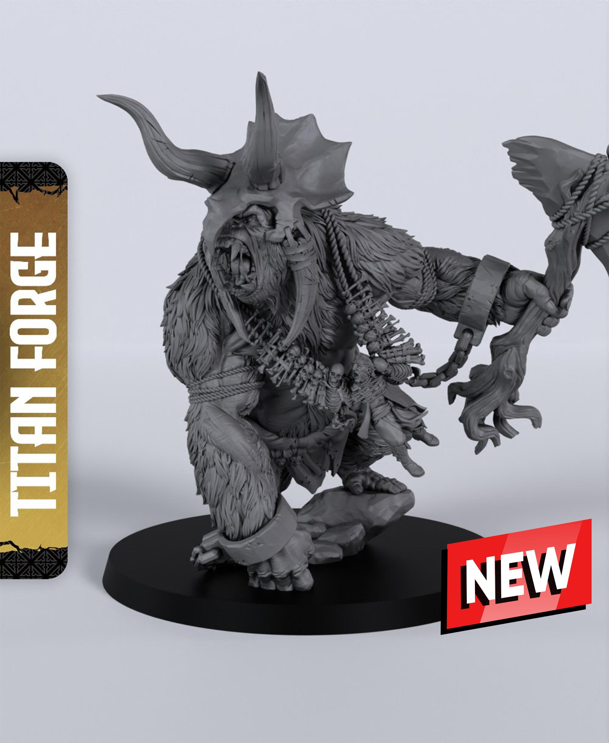 Kong - With Free Dragon Warhammer - 5e DnD Inspired for RPG and Wargamers 3d model