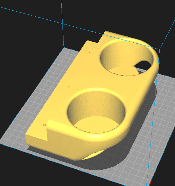 dual cup holder.stl 3d model