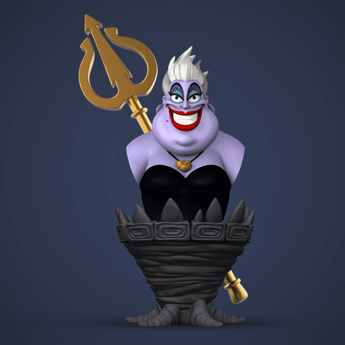 Ursula Bust (Little Mermaid) 3d model