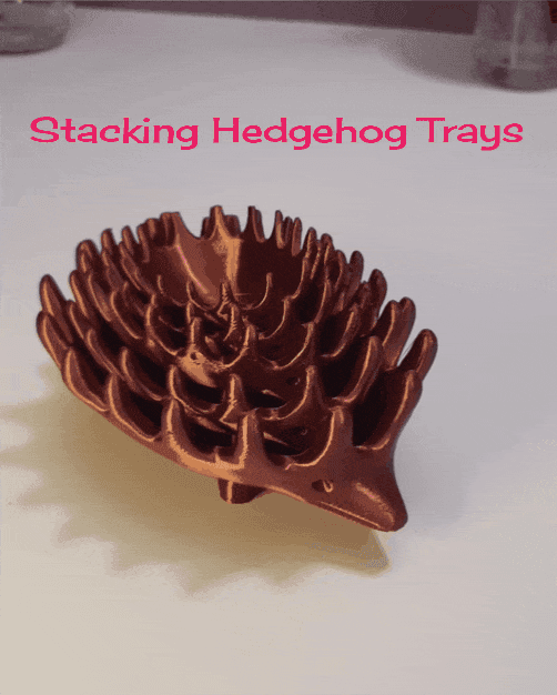 Hedgehog Stacking Trays 3d model