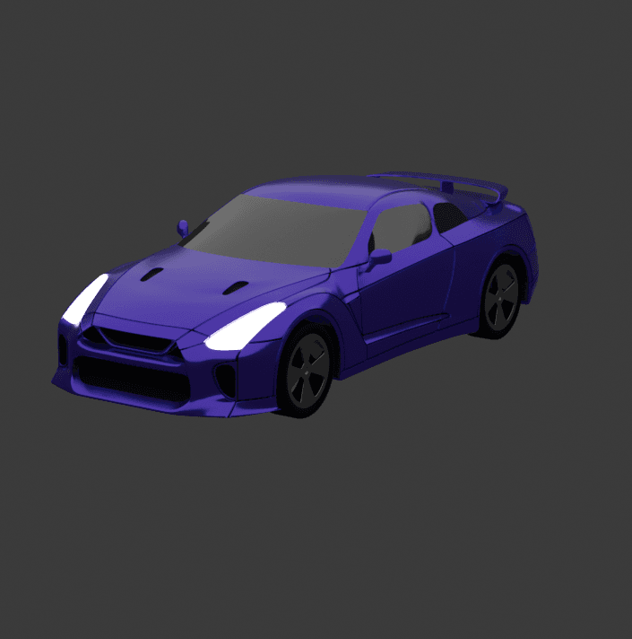 Nissan GTR 3d model