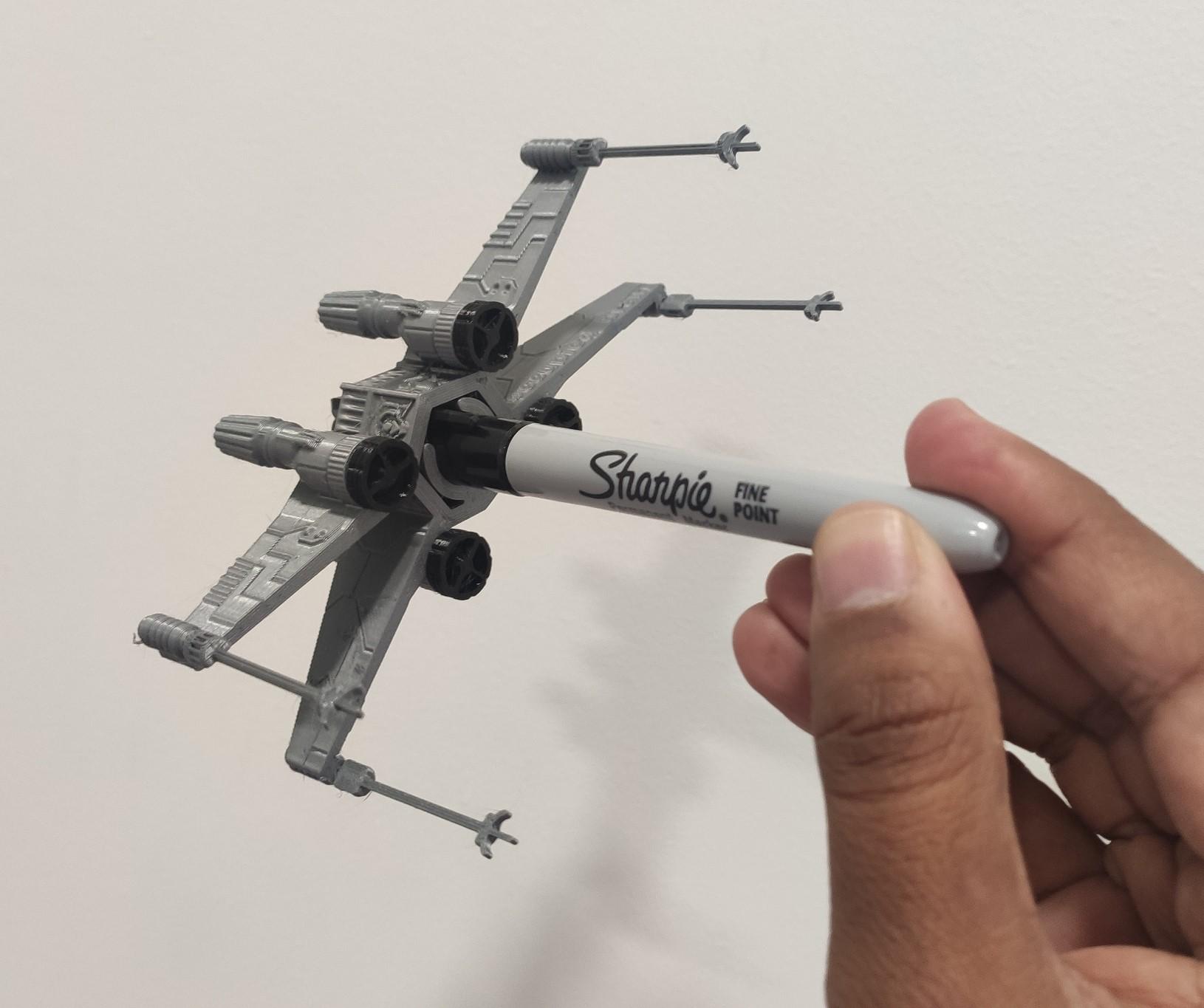 X-Wing Pen Stand #FunctionalArt 3d model