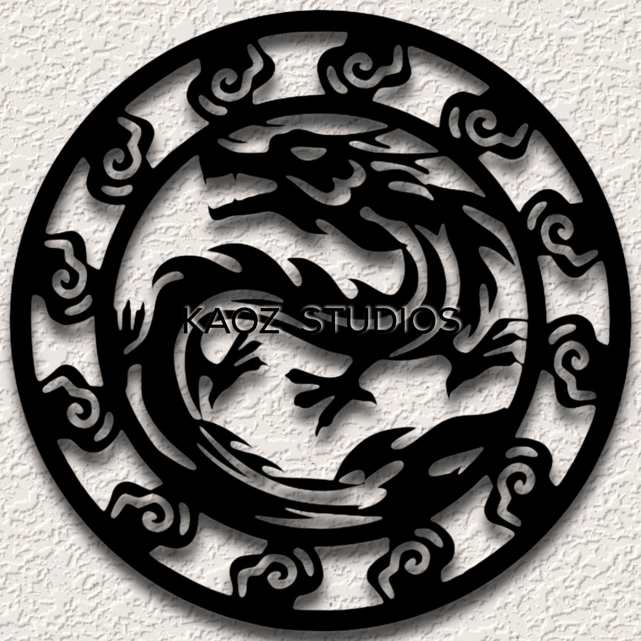 dragon wall art Chinese dragon wall decor warrior decoration 3d model