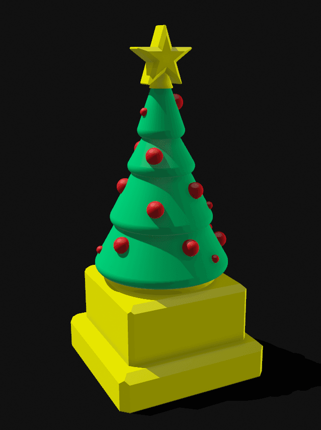 Christmas tree Trophy 3d model