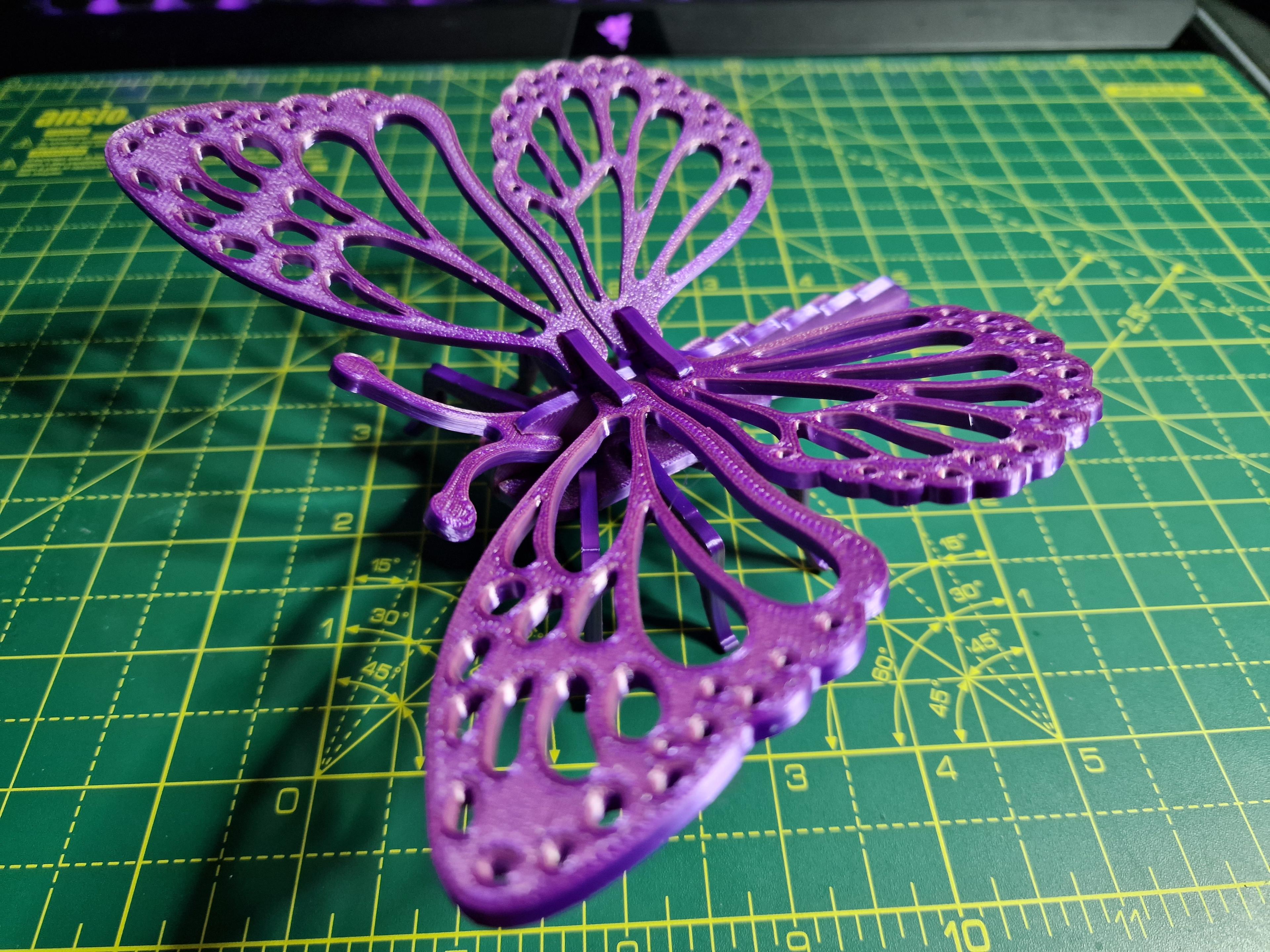 Butterfly Puzzle (Assembly Video Included) 3d model