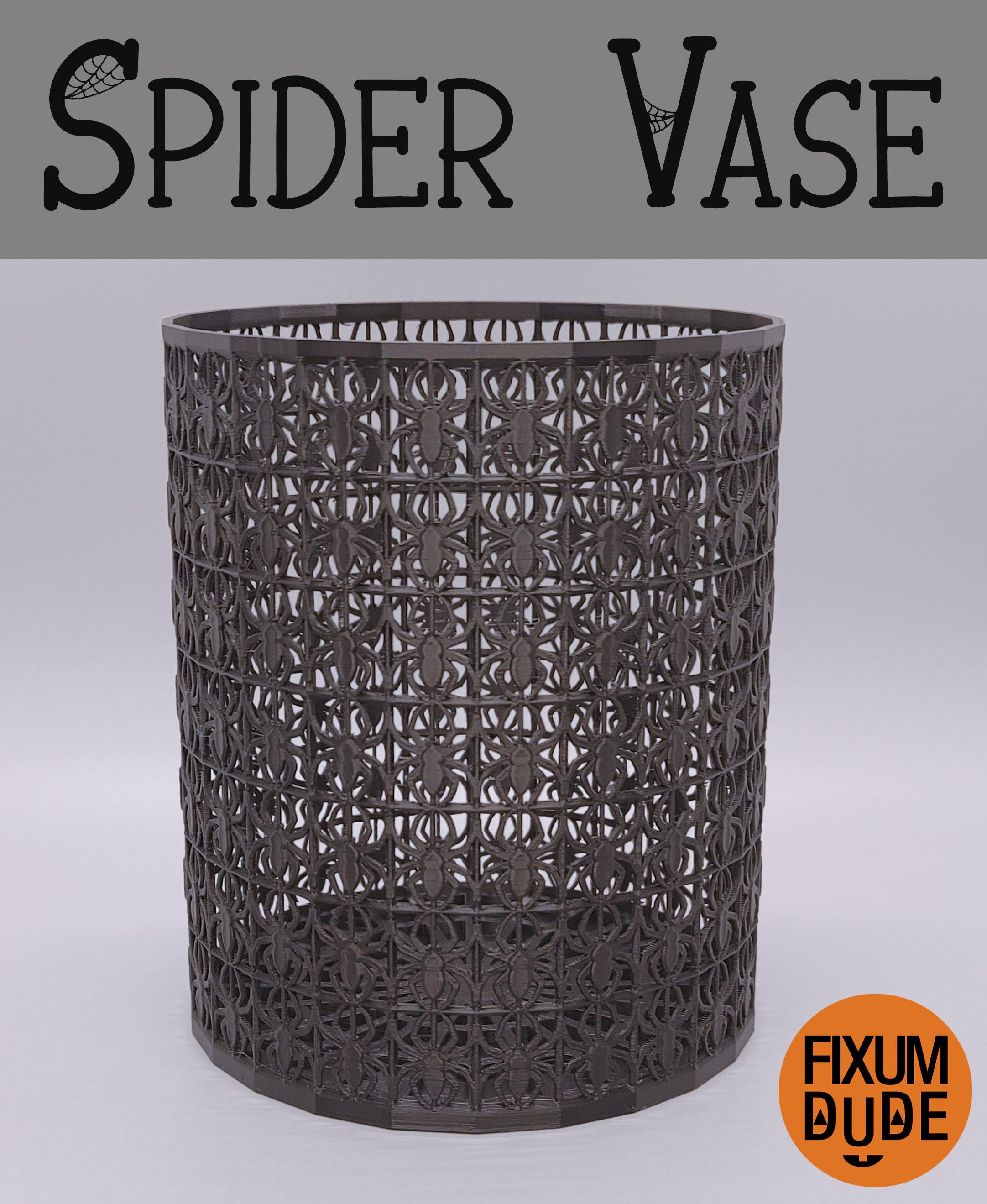 Arachnophobia Spider Vase 3d model