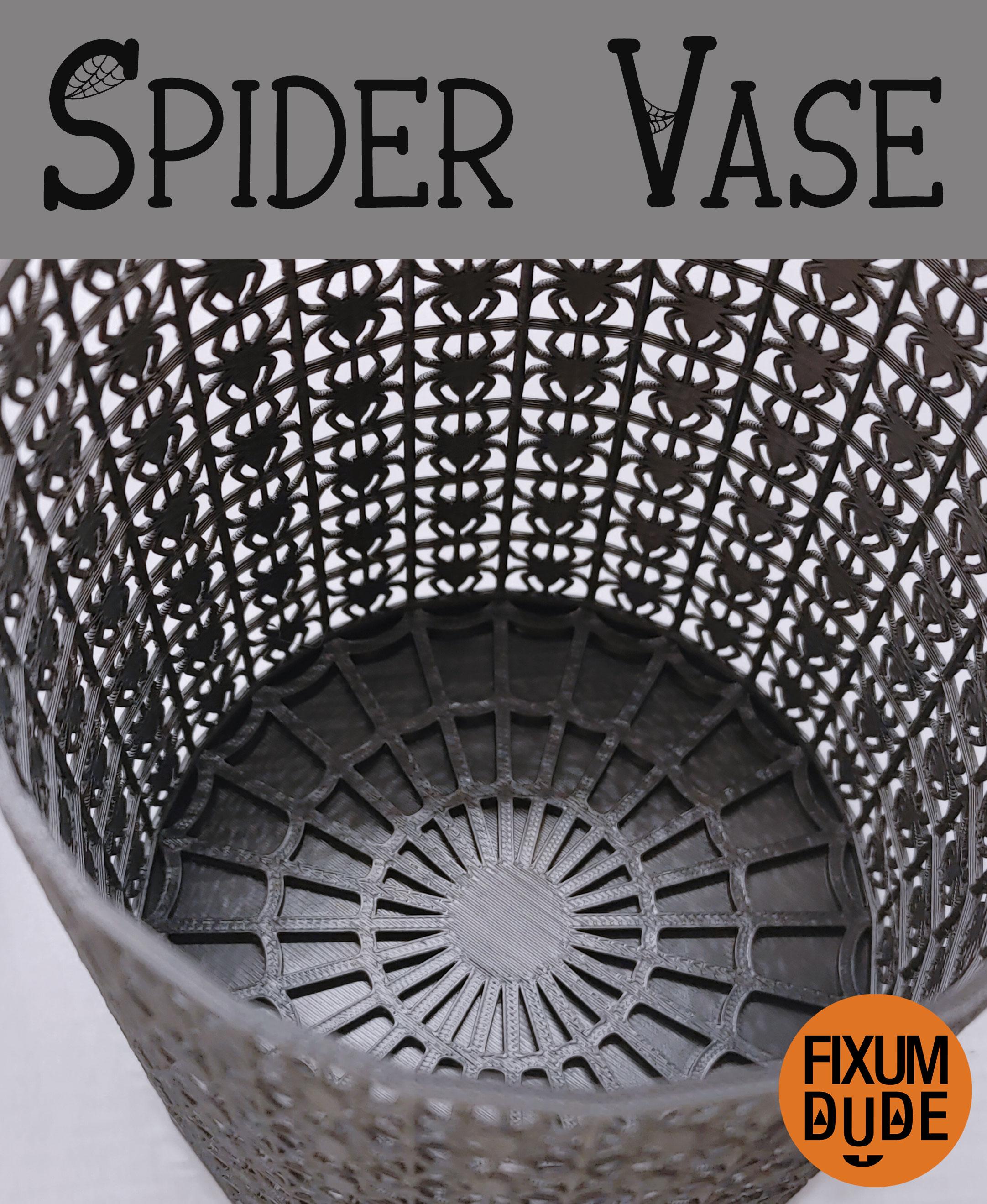 Arachnophobia Spider Vase 3d model