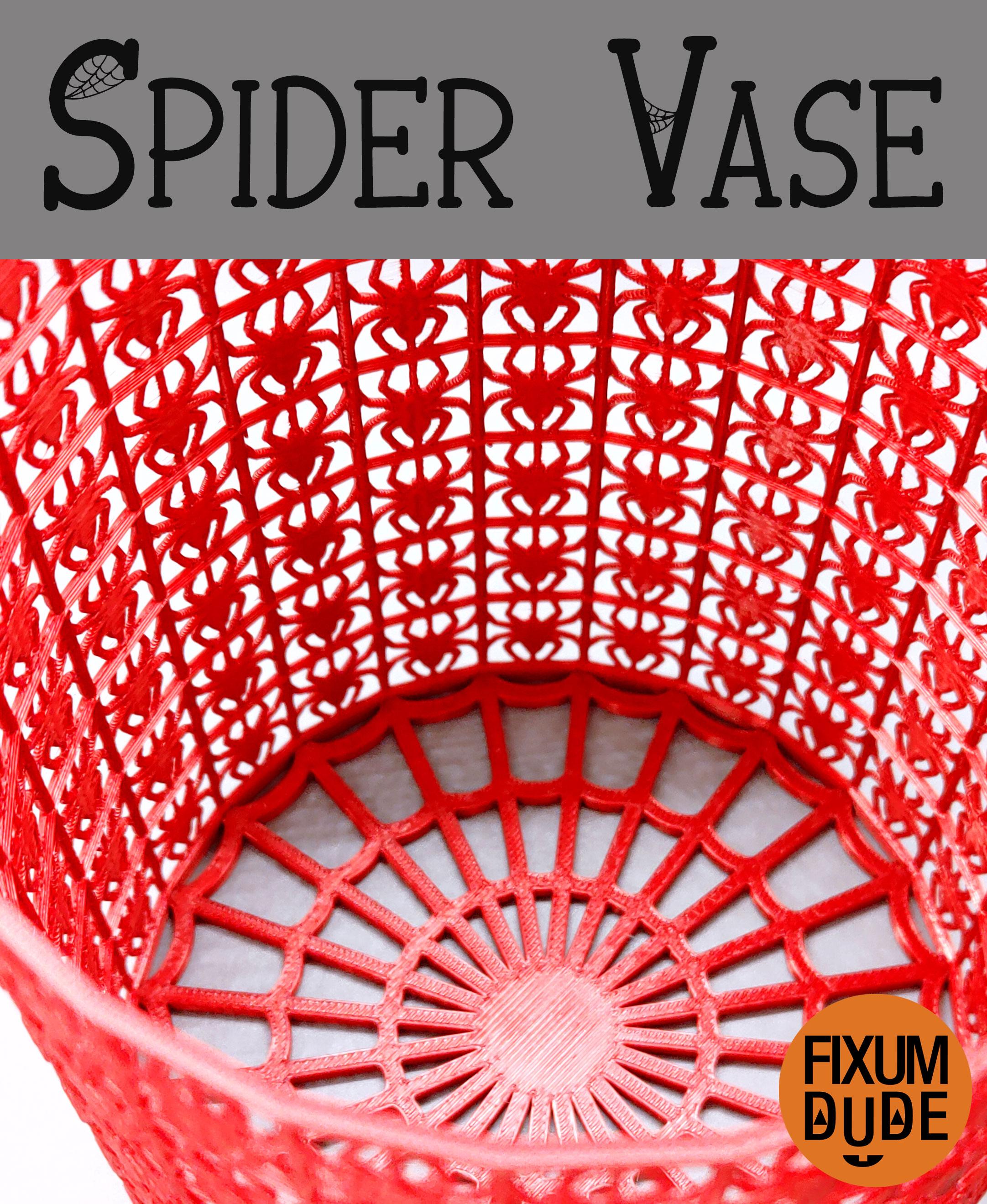 Arachnophobia Spider Vase 3d model