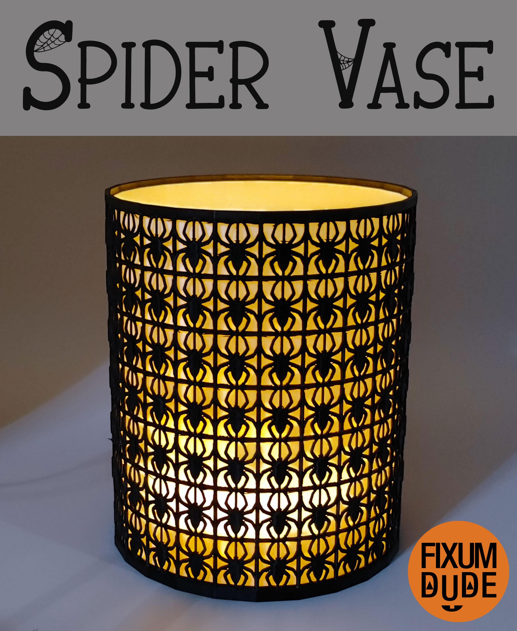 Arachnophobia Spider Vase 3d model